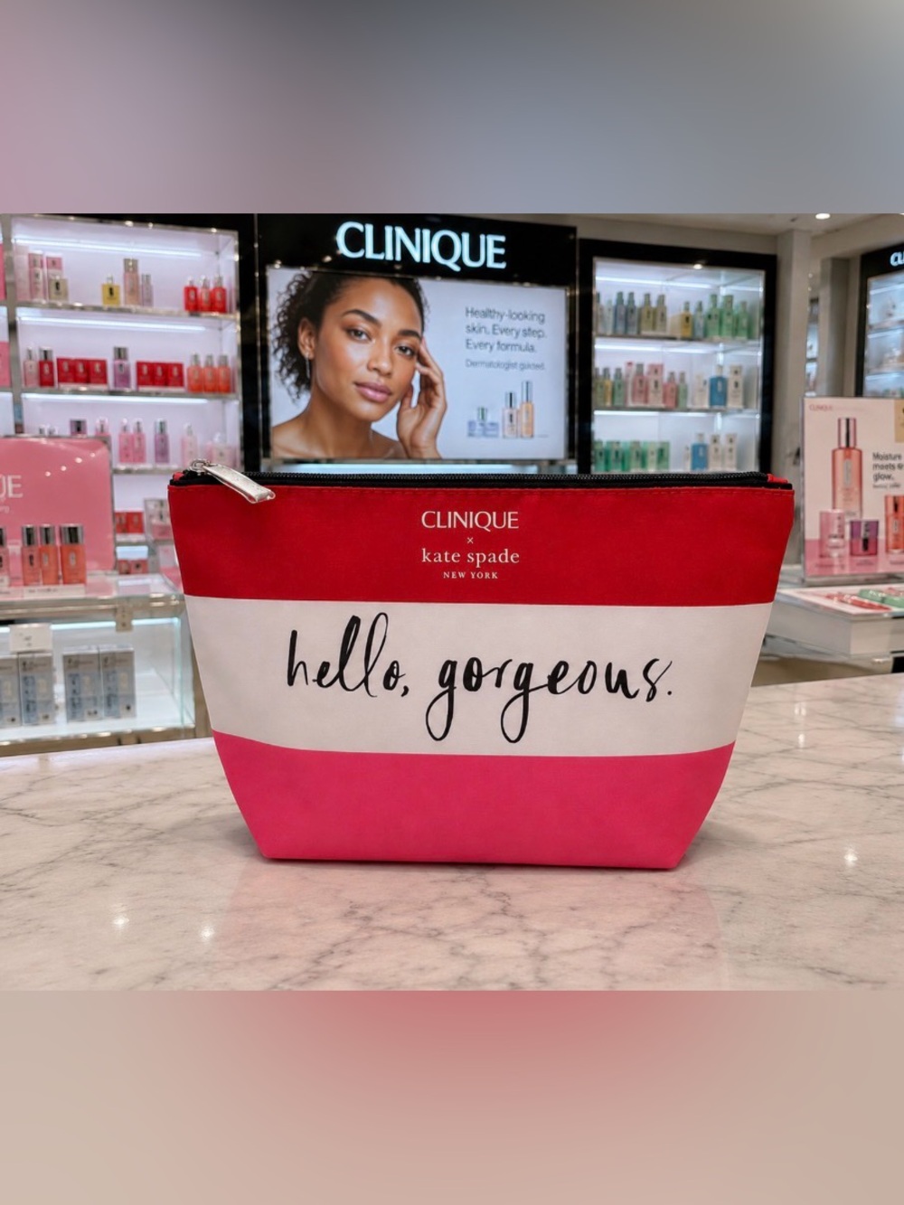 Clinique x Kate Spade LIMITED EDITION Cosmetic Pouch